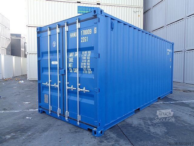  20`DV Seecontainer NEU RAL5010 Lagercontainer