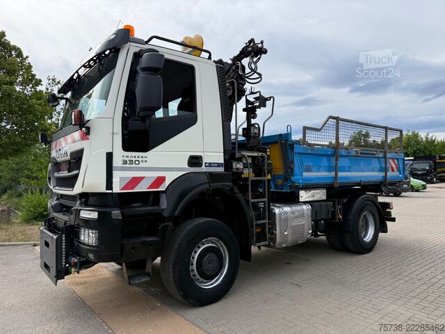 Damperli kamyon IVECO Trakker 330 4x4 Meiller Kipper+Hiab 088B-2 Funk
