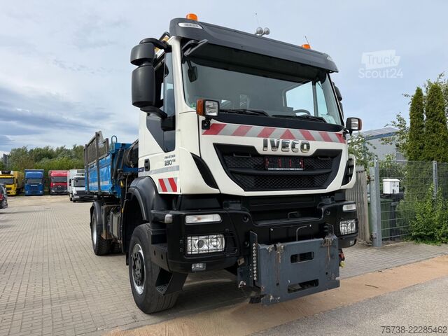 Damperli kamyon IVECO Trakker 330 4x4 Meiller Kipper+Hiab 088B-2 Funk