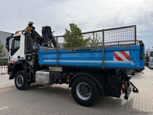 Damperli kamyon IVECO Trakker 330 4x4 Meiller Kipper+Hiab 088B-2 Funk