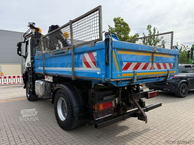 Üç taraflı damperli kamyon IVECO Trakker 330 4x4 Meiller Kipper+Hiab 088B-2 Funk