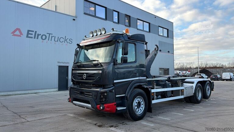 Containertransport (haakarmsysteem) Volvo FMX 460 (EURO 5 EEV / 25T HOOK / BELGIAN TRUCK ...