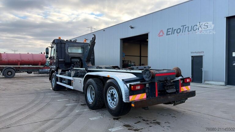 Containertransport (haakarmsysteem) Volvo FMX 460 (EURO 5 EEV / 25T HOOK / BELGIAN TRUCK ...