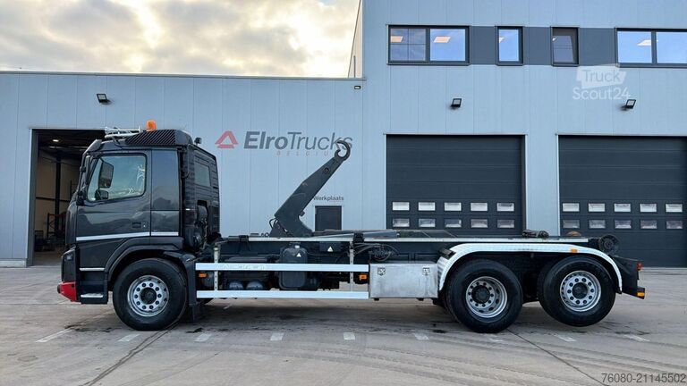 Containertransport (haakarmsysteem) Volvo FMX 460 (EURO 5 EEV / 25T HOOK / BELGIAN TRUCK ...