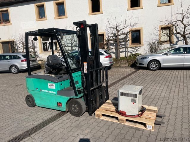 Wózek widłowy z ładowarką czołową MITSUBISHI Elektrostapler Frontstapler FB 16 PN Duplex