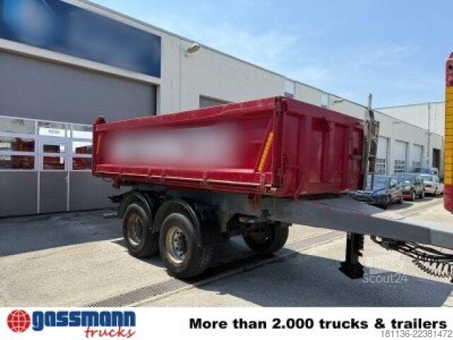 Three-way tipper trailer Meiller MZDA 18 B, Bordmatik, Stahlbordwände, ca. 9m³