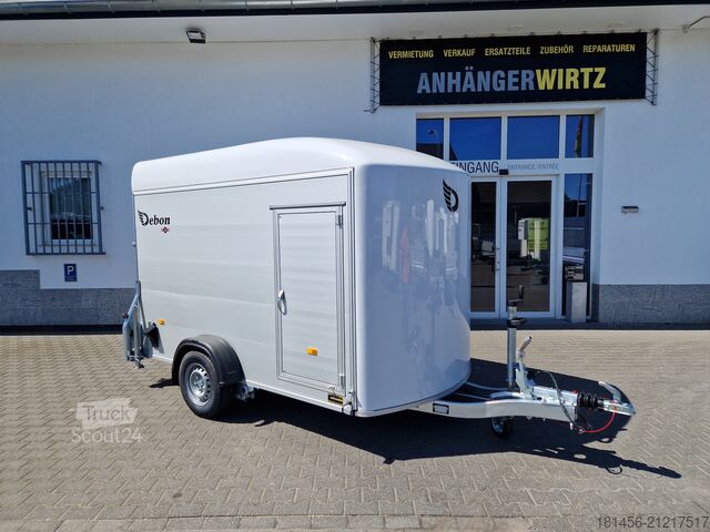 Koffer aanhanger Cheval Liberté Debon Roadster 400 Alu Seitentür weiß Pullman