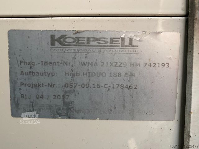 LKW mit Pritsche (offen) MAN TGX 26.460 6x2-4 LL | HIAB 188-E4*Funk*XLX*Navi