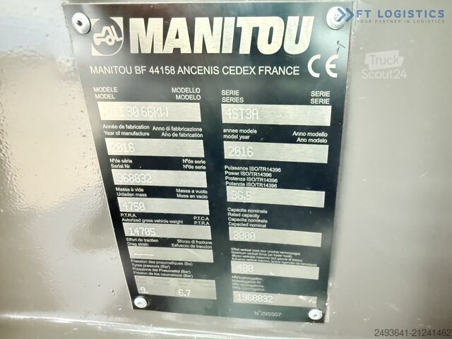 Off-road forklift Manitou MSI30 / DIESEL / DUPLEX 3350 / CABIN