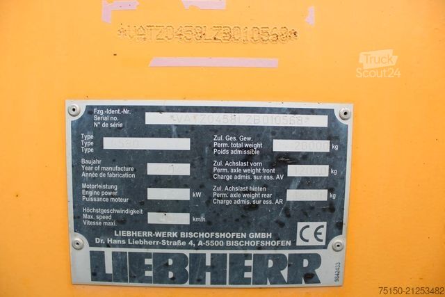 Kerekes rakodó LIEBHERR L580 -  Waage - Nr.: 568