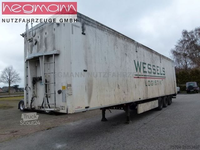 Semi-remorque à plancher roulant H&W HWDKSS38, Walkingfloor 96 m³, deutsches Fahrzeug