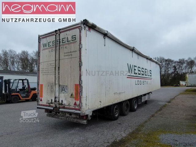 Semi-remorque à plancher roulant H&W HWDKSS38, Walkingfloor 96 m³, deutsches Fahrzeug