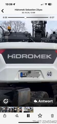 Escavadora sobre rodas Hidromek HMK 150 WR  H4 Stage5