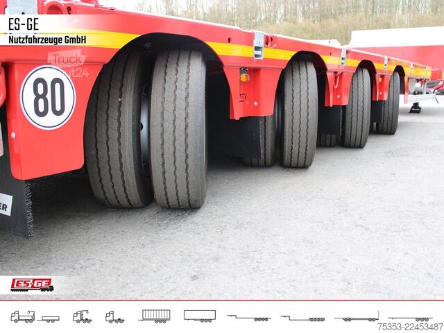 Reboque de plataforma rebaixada FAYMONVILLE MAX Trailer MAX110 Semi-Tieflader
