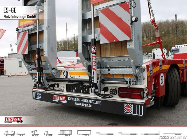 Reboque de plataforma rebaixada FAYMONVILLE MAX Trailer MAX110 Semi-Tieflader