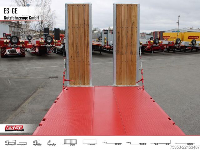 Reboque de plataforma rebaixada FAYMONVILLE MAX Trailer MAX110 Semi-Tieflader