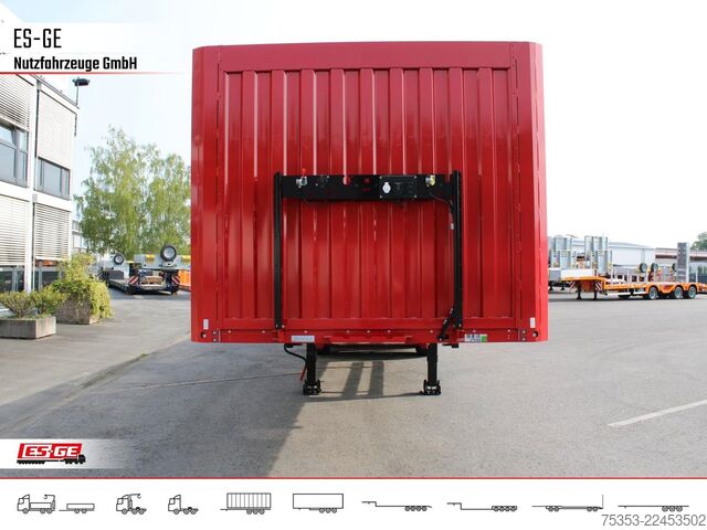 Remorque semi-plateforme de travail KÖGEL 3-Achs-Mega Chassis, Bordwände