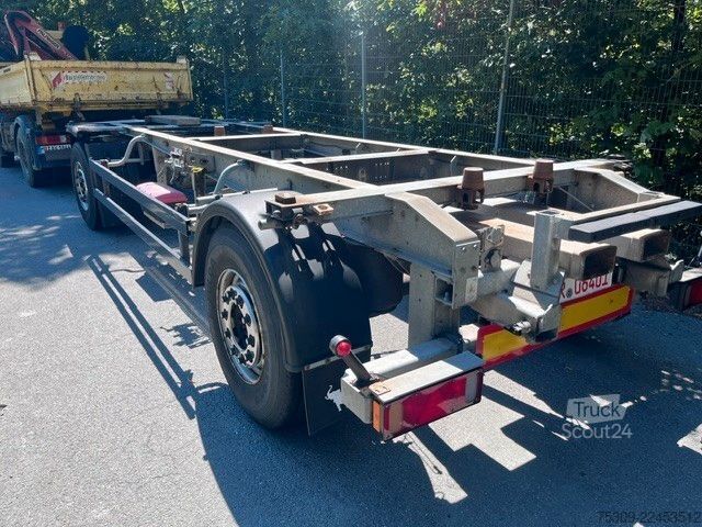Reboque de chassis intercambiável SCHMITZ CARGOBULL BDF AFW 18 vollverzinkt-Mitnahmestapler TÜV NEU