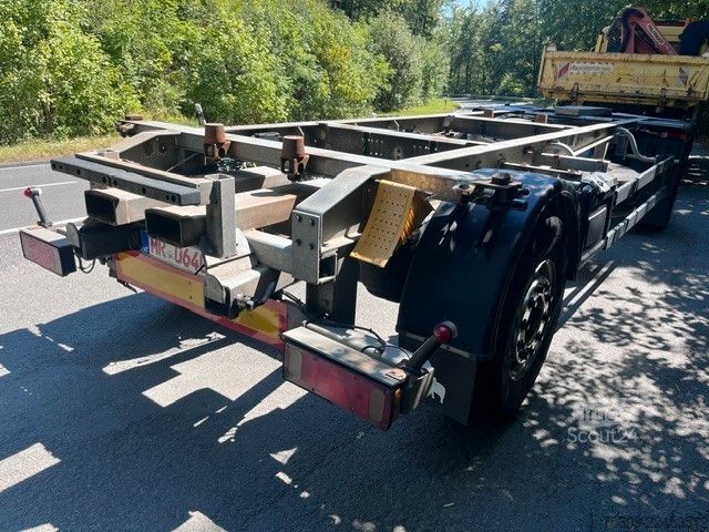 Reboque de chassis intercambiável SCHMITZ CARGOBULL BDF AFW 18 vollverzinkt-Mitnahmestapler TÜV NEU