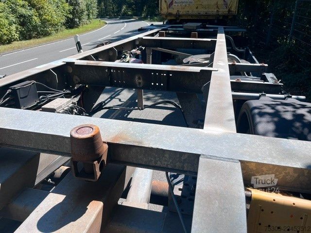 Reboque de chassis intercambiável SCHMITZ CARGOBULL BDF AFW 18 vollverzinkt-Mitnahmestapler TÜV NEU