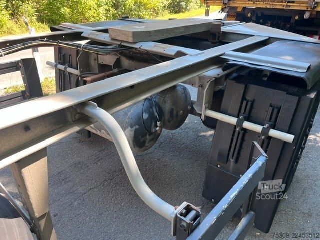 Reboque de chassis intercambiável SCHMITZ CARGOBULL BDF AFW 18 vollverzinkt-Mitnahmestapler TÜV NEU