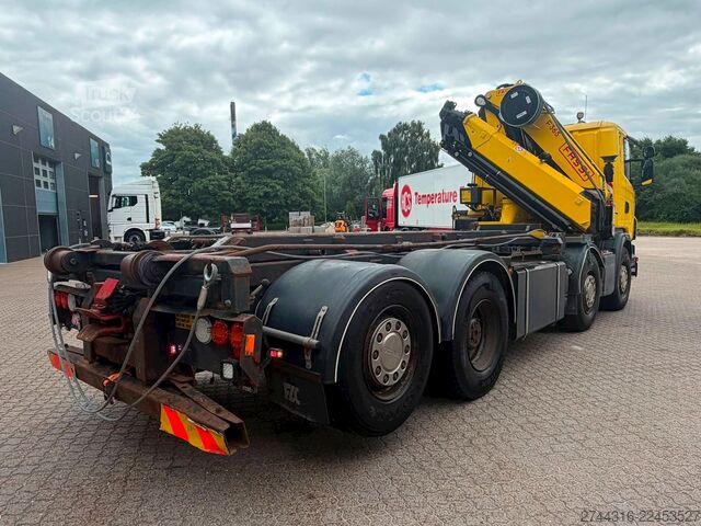 Autocamion cu cârlig pentru containere SCANIA G480 8X2-6 Fassi bj. 2022