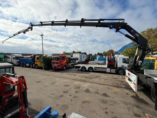 Plataforma de carga Volvo FM 300 6x4 + (25.8m!) PRITSCHE + KRAN HIAB 245 ...