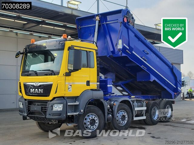 Benne MAN TGS 35.420 8X4 15m3 CIF Bennes tipper Steel Sus...