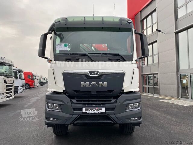 3-Seiten-Kipper MAN TGS 28.480 6x4-4 Krankipper Fassi F195A.2.24