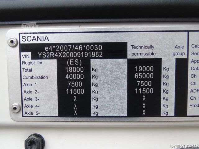 Standaard trekker Scania R 450 + euro 6 + retarder
