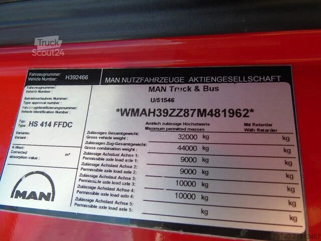 Autogru MAN TGA 41.440 8X4 + HIAB 166 E-3 HIPRO + REMOTE + ...