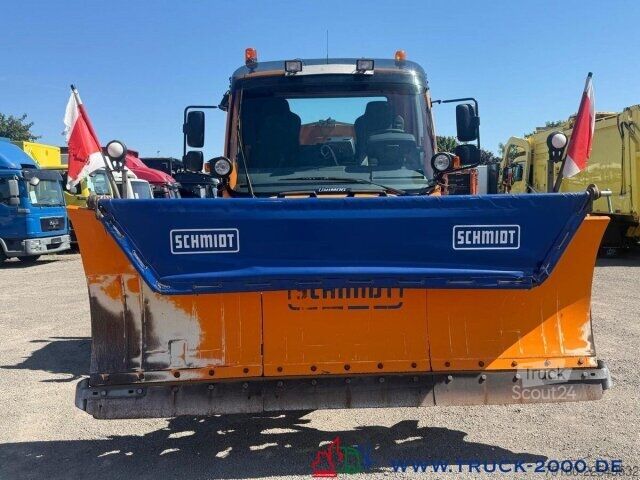 Tristrani prekucnik Unimog U400 238PS Winterdienst + Streuer + 3m Schild