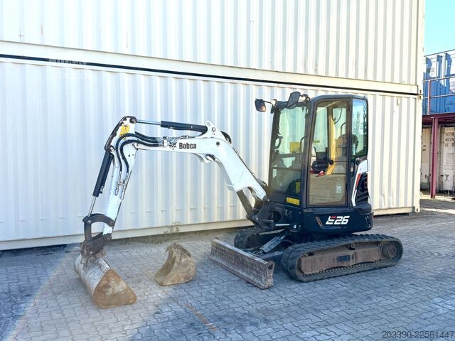 Minigraver BOBCAT E26 / 2021 BJ / 2 x Löffel / 1.665 H