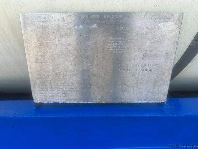 Tank konteyneri Van Hool 35.000L / 1-comp. / 20FT swapbody / T7 / EMKD /...