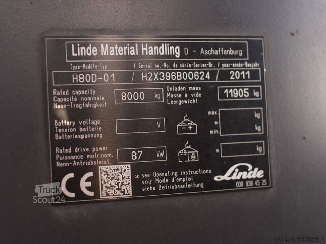 Фронтальный погрузчик-вилочный Linde H80D