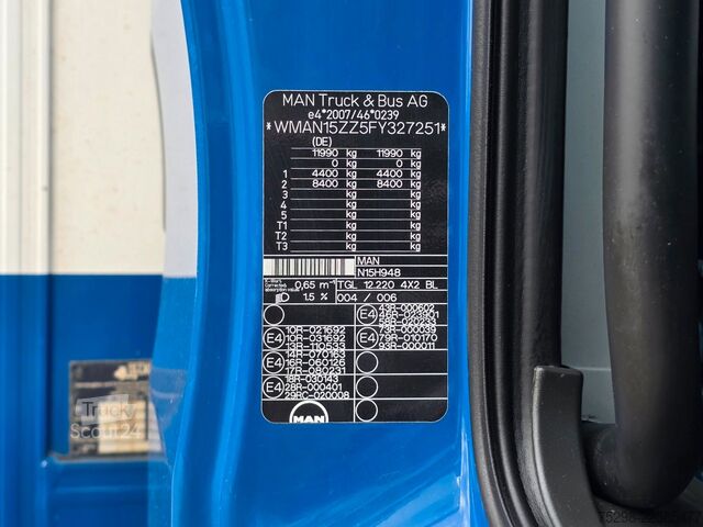 Фургон (вантажний автомобіль) MAN TGL 12.220 4X BL | Rückfahrkamera | Ladebordwand