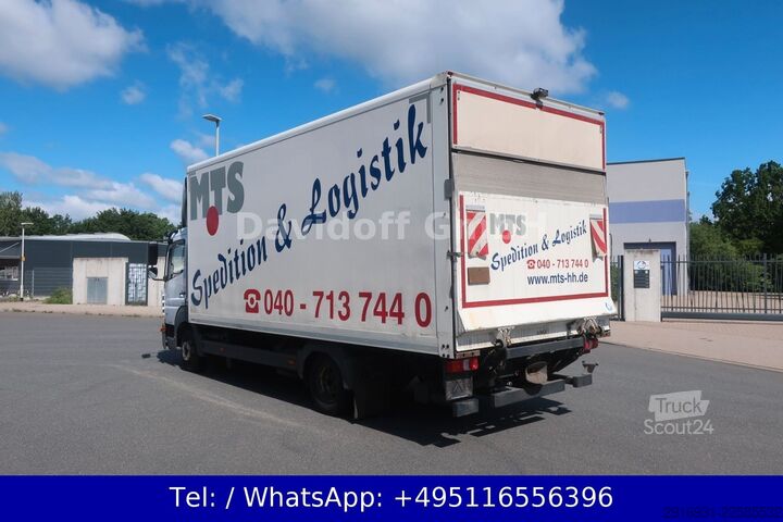 Transporter mit Koffer MERCEDES-BENZ Nr.1231 Atego 3 4x2 / Luftfahrwerk / Ladeboard.