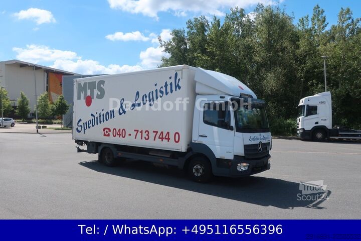Transporter mit Koffer MERCEDES-BENZ Nr.1231 Atego 3 4x2 / Luftfahrwerk / Ladeboard.