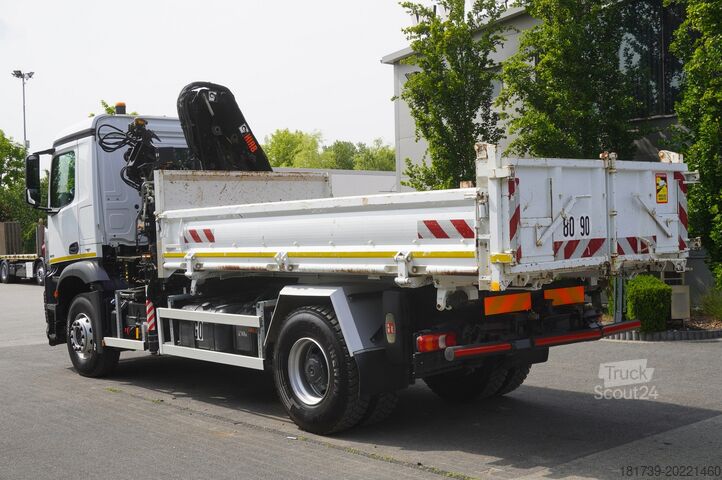 3stranný sklápěč s HDS Mercedes-Benz Arocs 1833 / 87,000 km!!! / Hds HIAB
