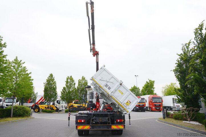 Basculantă trilaterală Iveco Eurocargo 160-250 / Fassi F95 crane