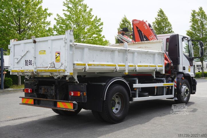 Basculantă trilaterală Iveco Eurocargo 160-250 / Fassi F95 crane