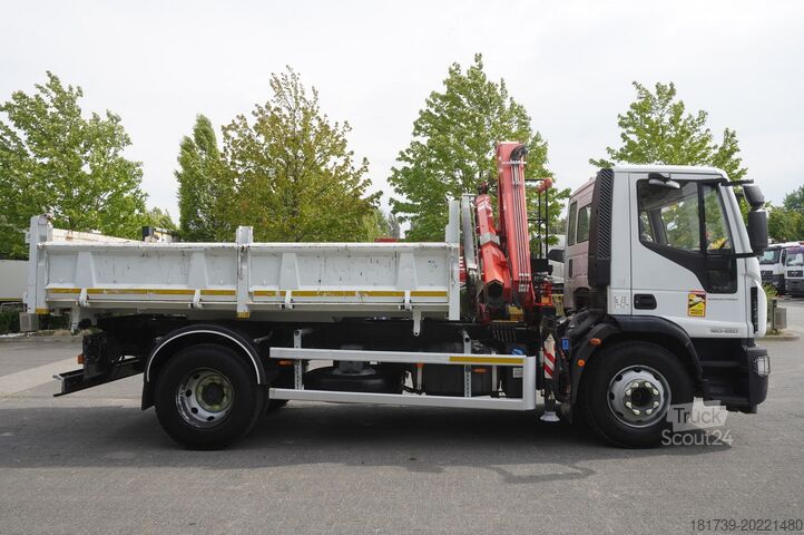Basculantă trilaterală Iveco Eurocargo 160-250 / Fassi F95 crane
