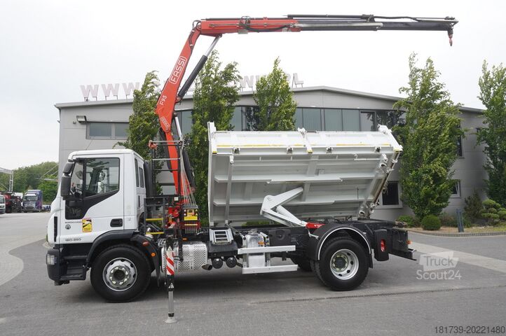 Basculantă trilaterală Iveco Eurocargo 160-250 / Fassi F95 crane