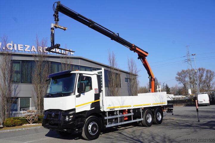 Platformă cu HDS Renault C380 / 6x4 / HDS Palfinger PK 18002-EH 6
