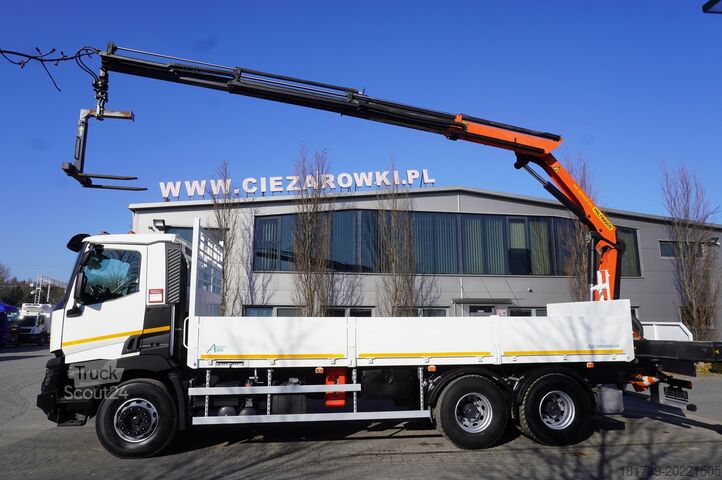 Platformă cu HDS Renault C380 / 6x4 / HDS Palfinger PK 18002-EH 6