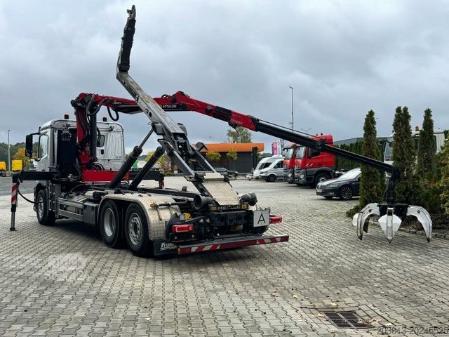 Camion scarrabile MERCEDES-BENZ ACTROS 2546 6x2 Abrollkip Kran Palfinger Q150Z95
