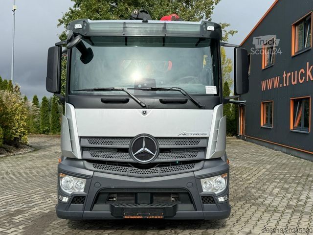 Gru montata su autocarro MERCEDES-BENZ ACTROS 2546 6x2 Abrollkip Kran Palfinger Q150Z95