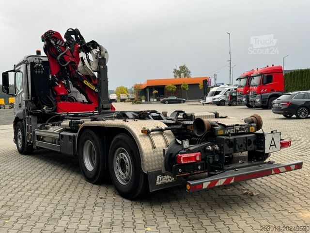 Gru montata su autocarro MERCEDES-BENZ ACTROS 2546 6x2 Abrollkip Kran Palfinger Q150Z95