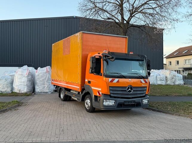 Camion bâché Mercedes-Benz ATEGO 823 - 69 TKm - LBW - EURO6 - 1. Hd