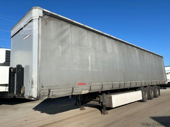 Otevřený návěs s plachtou KöGEL SN24 TAUTLINER, PALETTENKASTEN, SAF-ACHSEN